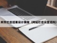 本溪网页栏目结果设计模板（网站栏目设置结构）